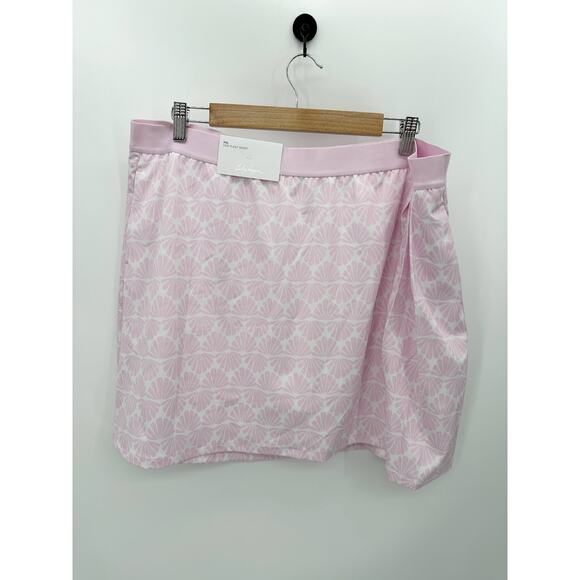 Lady Hagen Pants - Lady Hagen Skort Women XXL NWT Pink Seashells Side Pleat Golf Pickleball Tennis